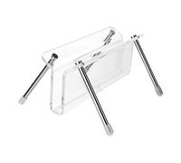 Nucelit Clear Acrylic Record Holder Modern Rack Keep Your Record Safe and Accessible Your Music Collection Modern Way Acrylic Holder