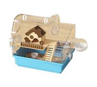 Nucelit Clear Hamster Cage with Accessories Multifuntional Design Garden Styles Habitat Cage for Small Pet Entertainment Hamster