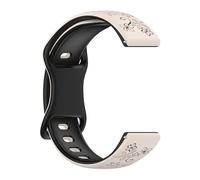 Nucelit Color Silicone Straps Washable Bracelets Waterproof Belt for Watch 7 Fitness Devices Band Easy Releases Mechanism Floral Engraved Silicone Watch Straps
