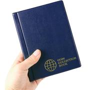 Nucelit Compact Design Coin Holder Book with Anti Discoloration Technology for Valuable Currency Storage Organizers Album Holder
