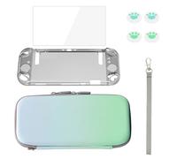 Nucelit Comprehensive Console Care Package Organizers Case Toughened Glass Protector Enhances Joystick Caps Collection for NSW2 Protective Covers with Screen Protector