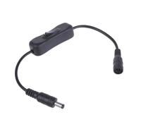 Nucelit DC5521 Power Adapter Cable, DC5.5x2.1mm Power Cord Male to Female Extension Wire with on Off Switches for LED Strips DVR Male to Female Cord