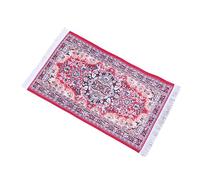 Nucelit Decorative Miniature Carpet for Easy Flooring Sturdy Washable Fabric with Traditional Geometrical Patterns Washable Easy Floor Mat