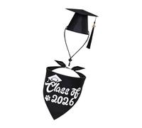 Nucelit Dog Graduation Cap and Bow Tie Accessory Tassels for Pet Parties Skin Friendly Design Graduation Accessory