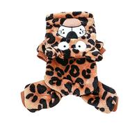 Nucelit Dog Hoodie Dog Sweater Coat Cute Leopard Shape Warm Halloween Sweater Warm Pet Cold-Weather Clothes Outfit Winter Clothes for Small Dogs