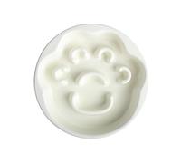 Nucelit Dog Slow Feeder for Pet AntiChock Ceramic Food Bowl for SlowFeeding PawShape Food Dispenser for All SizeBreed Nonspill Pet Bowl Ceramic