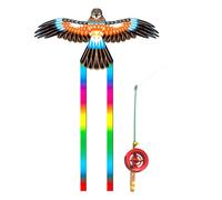 Nucelit Dynamic Kites 3D Fishing Rod Line Small Easy Flying Toy Long Tail Popular Beach Activity Parent-Kids Favor Dynamic Wing for Kids