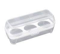 Nucelit Eggs Holder with Impacts Resistant Structure Clear Portable Container for Food Preservation Portable Clear Eggs Storage Box