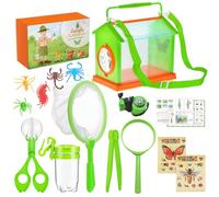Nucelit Explorers Set for Kids Aged 4 and Up Gogga Observation Box Handy Scooper Catcher Butterfly Net Educational Toy Butterfly Net for Kids