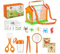 Nucelit Explorers Set for Kids Aged 4 and Up Gogga Observation Box Handy Scooper Catcher Butterfly Net Educational Toy Butterfly Net for Kids