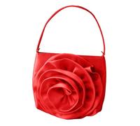 Nucelit Floral Shoulder Bag Casual Flower Handbag with Chain Strap for Evening Parties and Wedding Celebrations Stylish Handheld Bag