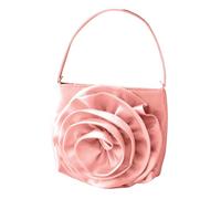 Nucelit Floral Shoulder Bag Casual Flower Handbag with Chain Strap for Evening Parties and Wedding Celebrations Stylish Handheld Bag