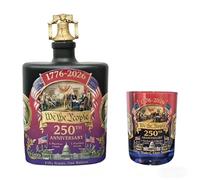 Nucelit Glass Whiskeys Bottle 250 Anniversary Commemorative Liquor Decanters Unique History Lover Recyclable Glass Irish Container