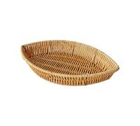 Nucelit Imitation Rattans Snacks Holder Tray Fruit Serving Plate Multipurpose Shaped Vegetable Storage Basket Multipurpose Wicker Tray