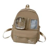 Nucelit Itabag Backpack Purses, Clear Shoulder Bag Transparents Pin Display Daypack Travel Bags Handbags for School Anime Cosplay Clear Shoulder Bag