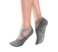 Nucelit Ladies Yoga Socks Backless Double Straps Silicone Printing Cotton Breathable Sweat Absorption Sport Fitness Workout Running Clothing Outfit Tummy Control Leggings Power Strech Jumpsuit Pants