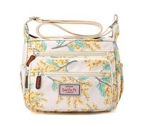 Nucelit Large Capacity Crossbody Bag For Women Flower Print Shoulder Simple Messengers Fashion Handbag Shopping Large Capacity Crossbody For Women Flower Print Shoulder Handbag Purse