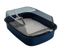 Nucelit Large Capacity Pet Litter Container Box with Tall Barriers Reduces Mess and Smell Quick Disassembly for Easy Washing Cats Litter Box
