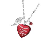 Nucelit Love Heart Pendant Pet Memorial Necklace Ashes Furs Container Holders Stainless Steel Lockets Urn Jewelry for Pet Loss Rustless Jewelry