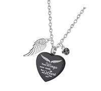 Nucelit Love Heart Pendant Pet Memorial Necklace Ashes Furs Container Holders Stainless Steel Lockets Urn Jewelry for Pet Loss Rustless Jewelry