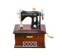 Nucelit Mechanism Sewing Machine Shape Music Box Gifts for Valentine Decor Wind Up Clockwork Mechanism Musical Box
