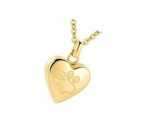 Nucelit Memorial Pet Cremation Necklace Steel Keepsakes Pendant with Secure Ashes Container for Pet Loss Remembrances Jewelry Keepsakes Ashes Jewelry Neckchain
