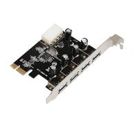 Nucelit Metal PCIe USB Version Center Card 4 Harbors 5Gbps Capacity Premium Capacitors for Computer Upgrade PCIe to USB Version Card