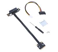 Nucelit MiniPCIe to PCIE 1X / 4XX / 8X / 16X Adapter Cable, 270 Degree Turn for Easy Installation PCIE Debugging Tool