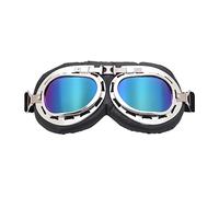 Nucelit Motorcycle Goggles Retro Cruiser Scooter Goggle Glasses Dustproof Windproof for Men Women Adult Anti-Scratch Kids Swim Adult Anti Fog Retro Motorcycle Glasses Vintage Classic for Atv