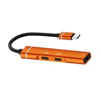 Nucelit Multi Purpose USB C Hub Featuring 3.5mm Headphone Port Fast Charging 60W and Quick File Exchange for Smart Device Brands Type C Headphone Adapter