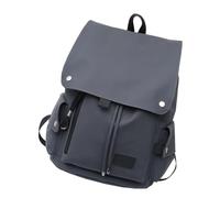 Nucelit Multipurpose Large Flap Top Rucksack for Study Work Travel Outdoor Use PU Leather Water Resistant Backpack School Bag Outdoor Activity Backpack