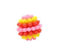 Nucelit Not Permanent Rubber Nteracting Canine Toy for Aggressive nibblers Safe for Teeth and Gums in High Sight Distance of Color Pattern Canine ambe Massage Ball
