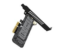 Nucelit NVMe to PCIeX4 Adapter Card Featuring Full Half Height Brackets Universals Compatibility in Standard Computer Case NVME to PCIe Adapter