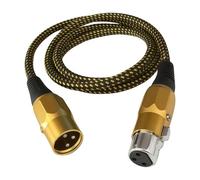 Nucelit Nylon Braided XLR Cable XLR Male to Female 3Pin Sound Cable for Balanced Signals and Long Last Use in Various Settings Sound