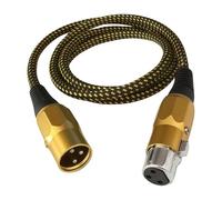 Nucelit Nylon Braided XLR Cable XLR Male to Female 3Pin Sound Cable for Balanced Signals and Long Last Use in Various Settings Sound