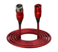 Nucelit Nylon Braided XLR Cable XLR Male to Female 3Pin Sound Cable for Balanced Signals and Long Last Use in Various Settings Sound