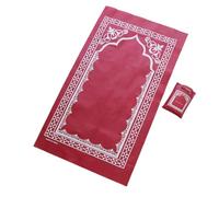 Nucelit Pattern Foldable Islamics Prayer Mat Super Soft Texture Nonwoven Fabric with Carrying Bag Ritual Essential Rug Nonwoven Prayer Rug Blanket