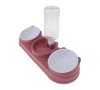 Nucelit Pet Double Bowl Feeder with Water Dispenser for Dog Cats Feeding Watering Bowl Treats Dry Food Pet Home Dishware Cats Dog Double Feeder