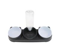 Nucelit Pet Double Bowl Feeder with Water Dispenser for Dog Cats Feeding Watering Bowl Treats Dry Food Pet Home Dishware Cats Dog Double Feeder