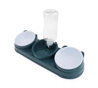 Nucelit Pet Double Bowl Feeder with Water Dispenser for Dog Cats Feeding Watering Bowl Treats Dry Food Pet Home Dishware Cats Dog Double Feeder