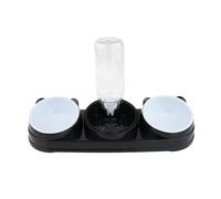 Nucelit Pet Double Bowl Feeder with Water Dispenser for Dog Cats Feeding Watering Bowl Treats Dry Food Pet Home Dishware Cats Dog Double Feeder