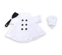 Nucelit Pet Geese Cook Costume with Hat and Apron for Party Photo Props Soft Polyester Dress Up Outfit Adorable Geese Cook Dress Up Set
