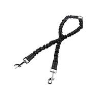 Nucelit Pet Leash for Two Anti Wrap Structure Stretchy Bungee Cord Tough Polyester for Jogging and Walks Double Head Dog Leash