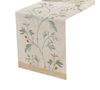 Nucelit Polyester Table Runner for Dining Table Decoration Natural Feel Easy Cleaning Sturdy Home Accent Sturdy Polyester Accent for Home