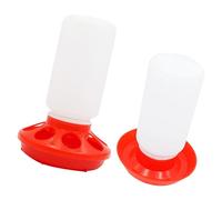 Nucelit Practical 1 Liter Chicken Feeder and Waterer Set Automatic Feeding Solution for Farm Backyard Poultry Feeding Supply Simple Bird Waterer