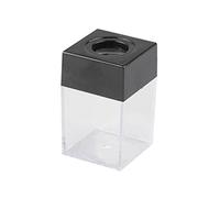 Nucelit Premium Clear Paper Clip Dispenser Pushpin Storage for Case Thumbtack Dispenser Metal Pin Organizer Holder Box Paper Clip Box with Lid