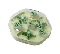 Nucelit Progressive Feed Play Toy with 2 Difficulty Modes and Moving World to Promote Natural Behavior Interactive Food Dispenser Toy