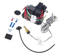 Nucelit Radiator Fan Controller Switches Set 12V 40A Adjustable Temperature Ranges 104-230°F, LED Display, Double Fan Relays Radiator Switches