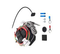 Nucelit Radiator Fan Controller Switches Set 12V 40A Adjustable Temperature Ranges 104-230°F, LED Display, Double Fan Relays Radiator Switches