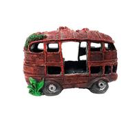Nucelit Resin Wrecked Car Ornaments Resin Fish Tanks Artificial Aquarium Car Wreckage Simulation for Reptiles Shelter Tanks Landscaping Decoration